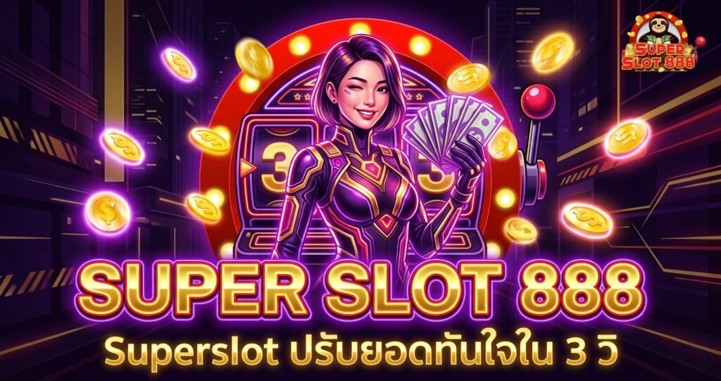 Superslot ใหม่ล่าสุด วอเลท ระบบฝากเงินอัจฉริยะ ปรับยอดทันใจใน 3 วิ