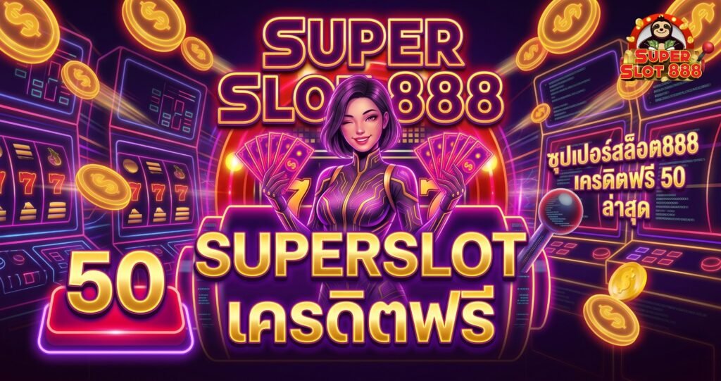 ซุปเปอร์สล็อต888 เครดิตฟรี 50 ล่าสุด กดรับเองหน้าเว็บ ไม่ต้องฝากก่อน