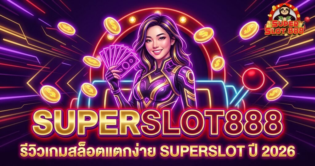 รีวิวเกมสล็อตแตกง่าย SUPERSLOT ส่อง 5 อันดับเกมทำเงินสูงสุดประจำปี 2026