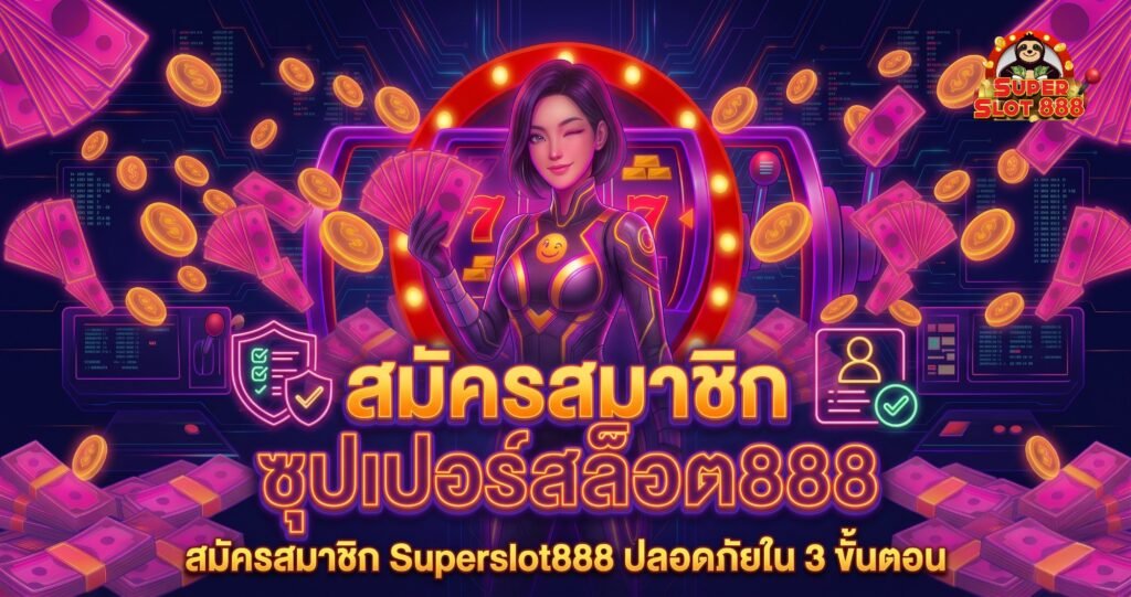 สมัครสมาชิก Superslot888 ทางเข้า ระบบออโต้ ปลอดภัยใน 3 ขั้นตอน