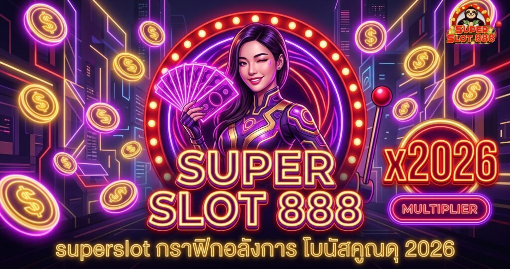 แนะนำเกมสล็อตมาใหม่ ค่าย superslot กราฟิกอลังการ โบนัสคูณดุ 2026